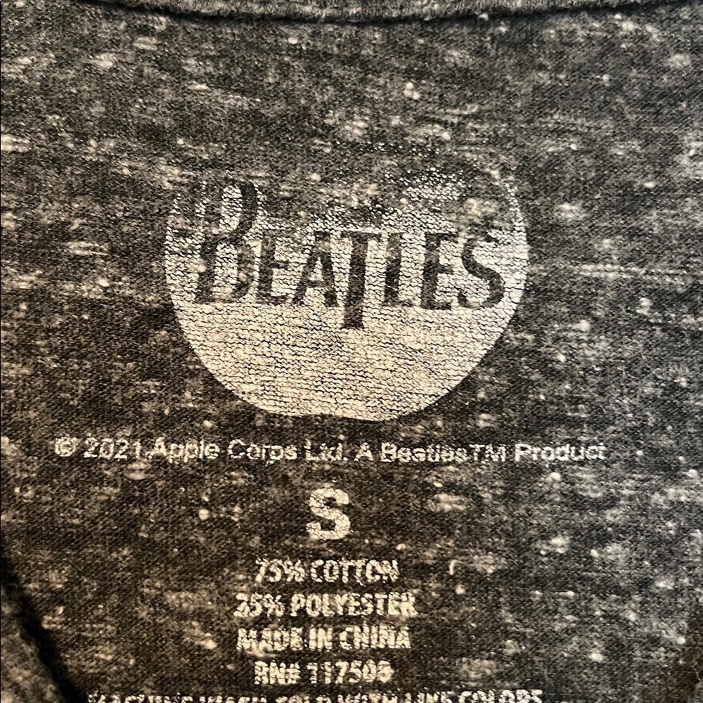 The Beatles Abbey Road short sleeve top - Charcoal, size small - Picture 4 of 5